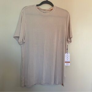 NWT C&C California | Tan Crewneck Short Sleeve T-Shirt, M